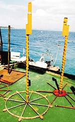  ROV-Trak transponders in seabed frames
